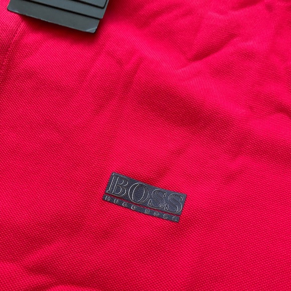 Huggo Boss pima cotton polo shirt/ extra large/ regular fit/ Authentic/ red - Picture 2 of 7